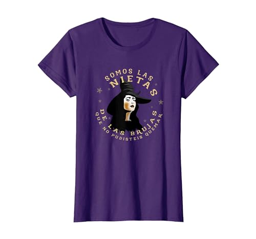 Somos Las nietas de Las Brujas brujería ocultismo Feministas Camiseta, Mujer, Morado, M