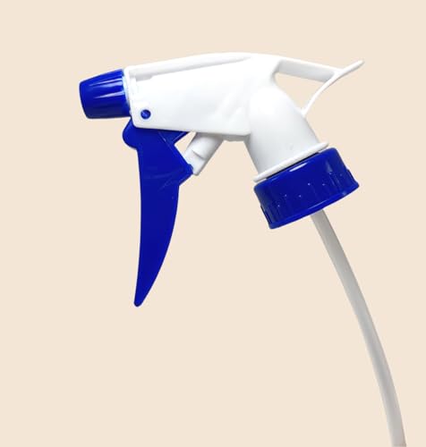 6PCS Blue Spray Bottle Nozzels Attachment Heavy Duty Trigger Spray Replacement Sprayer Nozzle Head Plastic 28/400 Spray Bottle Tops Fit for Standard 8oz/16oz Bottle4