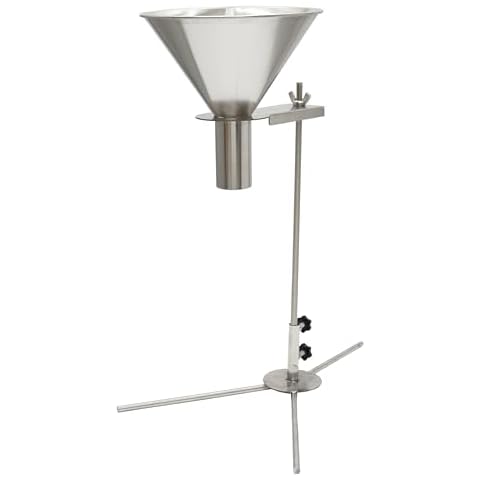 TECHTONGDA Stainless Steel Funnel with Stand Cover