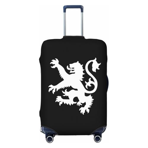 Lion Rampant Scotland Travel Luggage Cover Suitcase Protector Fits 29-32 Inch Case(Black,XL)