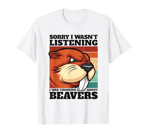 Je pensais à Beavers Castor Canadensis Eurasian Beaver T-Shirt