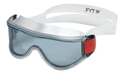 TYR Arc 180 Water Sports Mask (Smoke/Red Clip)
