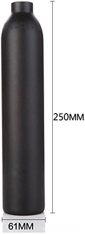 Miniatura 4 de Gurlleu Botella de CO2 de aluminio 4500 PSI Paintball HPA tanque de aire para juego PCP (botella vacía) (350 CC)
