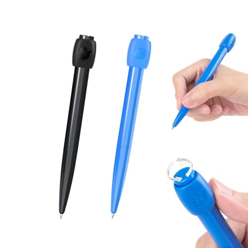 A fidget spinner pen with a built-in rock-paper-scissors decision-maker on the cap — settle arguments while doodling.