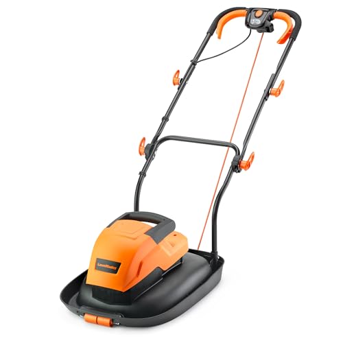 LawnMaster 33cm Hover Lawnmower Powerful 1600W Motor Lightweight easy to push mulching hovering mower. Non-Collect Traditional Hover Collapses for easy storage 2 year guarantee