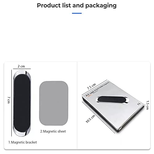 Image of HUMBLE Magnetic Phone Mount for Car Dashboard, Strong Magnet Universal Mount Holder Compatible with All Smartphones(Silver)