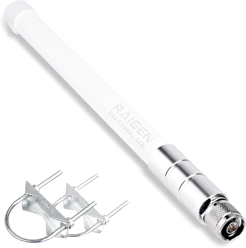 Image of RAIGEN Helium Miner 3dBi Antenna LoRa 915 MHz 12in Indoor Omni-Directional HNT Hotspot for MNTD, Nebra, RAK, Bobcat, Syncrob, and Sensecap [Cables Sold Separately] (3 dbi)