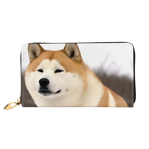 Akita Women Wallets Leather Zip Around Clutch Purses Waterproof Credit Card Holder With Phone Holder Ladies Travel Coin Purse - Main Image