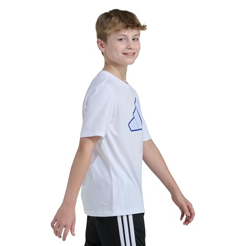 Image of adidas Boys Short Sleeve T-Shirt Large Logo Tee