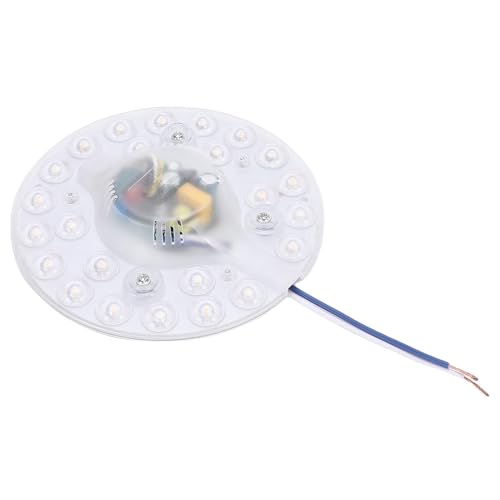 Annadue Reemplazo de Luz LED para Ventilador de Techo, Panel de Actualización Magnético de Montaje Empotrado de 4,9 Pulgadas, Tablero de Luz de Ventilador Redondo Ajustable de 3 Colores para el Hogar,