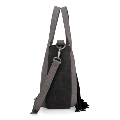 Image of Wrangler Fringe Top-Handle Bag Medium Western Crossbody Purse for Women WG162-8136BK