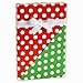 Reversible RED & GREEN POLKA DOTS Gift Wrap Wrapping Paper - 16ft Roll