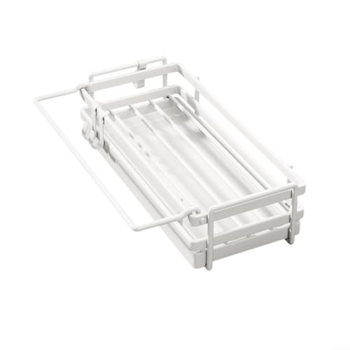Organizado Cocina Fregadero Área Montado en la Pared Esponja y Cepillo Estante de Almacenamiento (blanco)