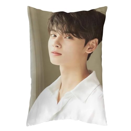 チャウヌ41 抱き枕カバー 長方形 等身大クッションカバー 両面プリント 気持ちいい 安眠 隠しファスナー式 伸縮性 着脱簡単 肌触り良い 柔らかい 四季兼用 ベッド飾り 12 "x20 "