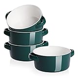 SWEEJAR Porcelain Soup Bowls with Handles, 28OZ Substantial Crocks for Soup, Oatmeal, Ramen,...