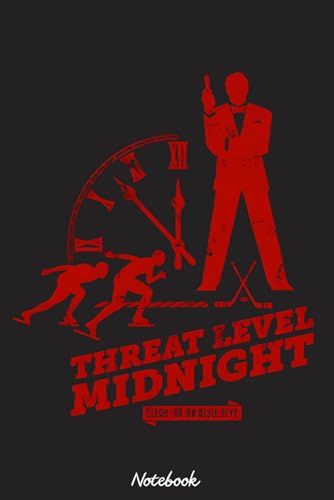 Clean up Threat Level Midnight Notebook: Notebook Lined 6x9 120 Pages College Ruled - For Girls, Students, Teachers, Staff, Perfect Gift
