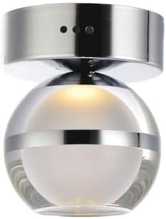 ET2 Swank-6W 1 LED Flush/Wall Mount-4.75 Inches Wide by 6 inches high-Polished Chrome Finish