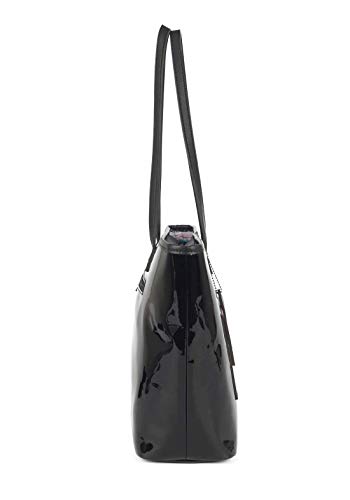 Bolsa Tote De Ombro ,UP4YOU, Meninas, Preto, G