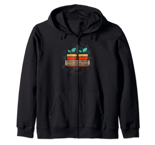 Retro Vintage Hidroponía Sudadera con Capucha
