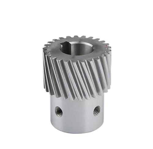 Bevel Gear Pinion Hardware Mechanical Helical Left Hand 1.25M Rack Gear Pinion Inner Hole 16 20 22 25 for Machine Transmission System 25 28 30 40 Teeth 45 55 Height(1.25M 25D1 40T)