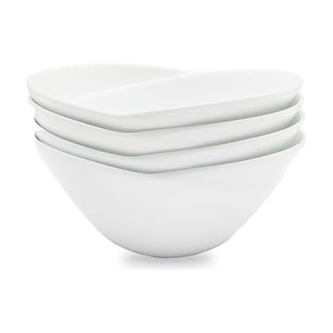 Ceramic Haven 8" Serving Bowls Set of 4 Cover