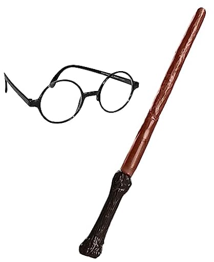 Rubie´s Official, Paquete de Accesorios de Harry Potter, Varita y Gafas, el ambalaje puede variar | Ya disponible en tu tienda friki favorita! En mundofriki.es!