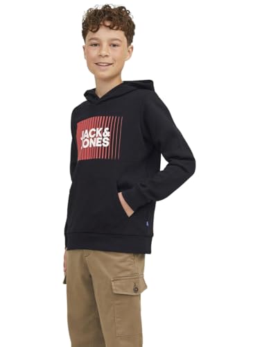 Junior Jjecorp Logo Sweat Hood Play Noos Jnr Felpa 152 cm bambino con cappuccio nero