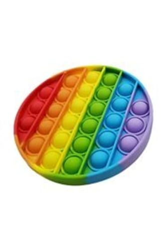 Toys Pop-It Popit Buble Fidget Gökkuşağı Popit Stres Oyuncağı Renkli Duygusal Kare