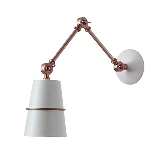 Applique murale en métal à tête rotative luminaire lit chambre