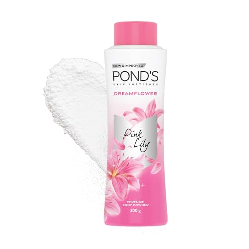 POND'S Dreamflower Floral Perfumed Powder with Glow-boosting Vitamin B3 For Women| Crafted with Superfine Minerals For Smooth Texture| Refreshing Long-Lasting Fragrance of Pink Lily| 200g