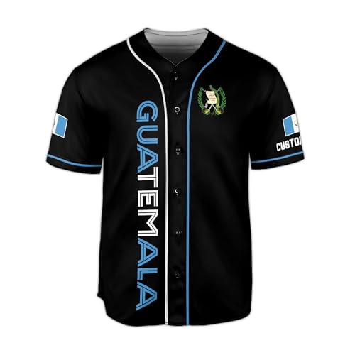 Personalized Guatemala Baseball Jersey Men, Guatemala Jersey Men, Guatemala Soccer Guatemala Jersey Baseball miniatura 4