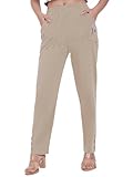 POLYVALENCE ET STYLE COMPLETS – Les pantalons Femiss pour femmes au Royaume-Uni allient style, confort et praticité dans une paire parfaite. Conçu avec un tissu léger, respirant et extensible doux, ces pantalons pour femmes sont idéaux pour le port quotidien, les tenues de bureau, les voyages ou les sorties décontractées. La taille haute élastique assure un ajustement confortable, tandis que la coupe décontractée sur toute la longueur flatte différentes morphologies. Disponible en grandes tailles et couleurs classiques comme le bleu marine, le noir, le gris, le kaki, le taupe, le denim, le rouge, le bleu roi, le beige et le blanc, ce pantalon est un incontournable de la garde-robe pour les femmes à la recherche de confort, de polyvalence et de mode intemporelle.