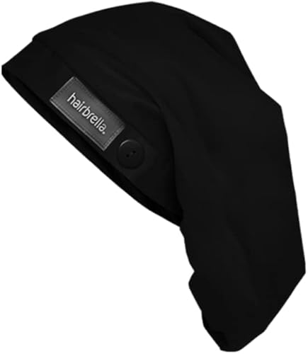 Hairbrella Gorras ajustables con forro de satén, banda para el sudor, gorra de enfermera, bouffant impermeable, tocado de cirugía para mujeres y