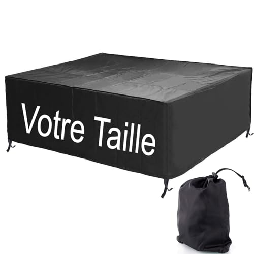 Ferocity Housse pour Salon de Jardin sur Mesure, Housse de Protection, Respirante, pour Table et chaises, Imperméable, Coupe, Vent, Toutes Les Tailles sur...