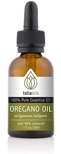 Teliaoils 100% Organic Oil Of Oregano - Super Strength Over 86% Carvacrol - Premium Grade Wild Oregano Oil From The Mountains Of Greece - Undiluted, Certified, Pure Oregano Essential Oil - 1 Oz #TOP1