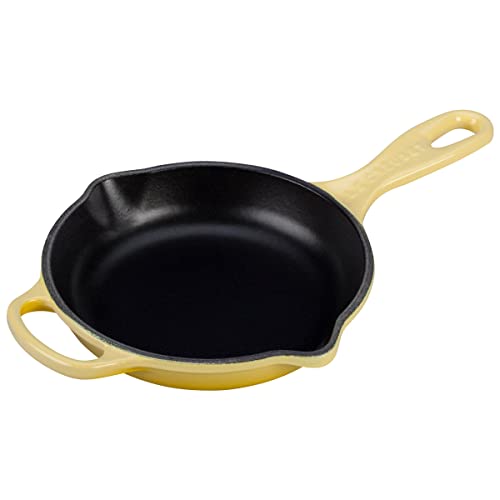 Le Creuset Signature Iron Handle Skillet, 6-1/3-Inch, Soleil