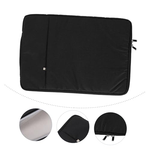 Funda portátil negra con doble compartimento resistente y gran capacidad 6