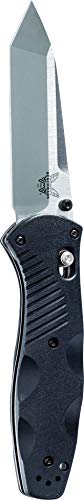 Benchmade - Barrage 583 Knife, Tanto Blade, Plain Edge, Satin Finish, Black Handle, Made in the USA