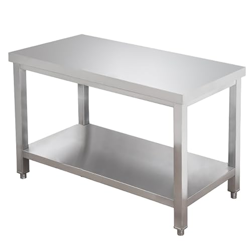 Mesa de Acero Inoxidable para Preparación Y Trabajo, Mesa de Preparación de Metal, Mesa de Preparación Comercial, Banco de Trabajo de Acero para Garaje, Taller, Cocina Y Hotel (Color : Third Floor,