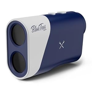 Blue Tees Golf Series 1 Sport Golf Rangefinder with Slope – 650 Yards Range Finder, 6X Magnification Laser Rangefinder, Advanced Flag Pole Locking with Pulse Vibration