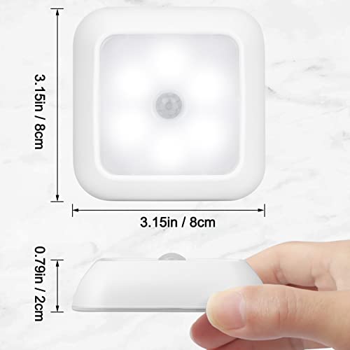 FYY Luci notturne con sensore di movimento,luci led a batteria,sensore di movimento per luci,con striscia adesiva magnetica per camere da letto, scale, corridoio (batteria non inclusa), luce calda