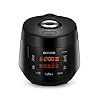 CUCKOO High Pressure Rice Cooker 10-Cup Uncooked / 20-Cup Cooked with Nonstick Inner Pot, Large Rice Maker with 13 Menu Options and Steam Plate, Fuzzy Logic Tech, Auto Clean, Black (CRP-PK1001S)