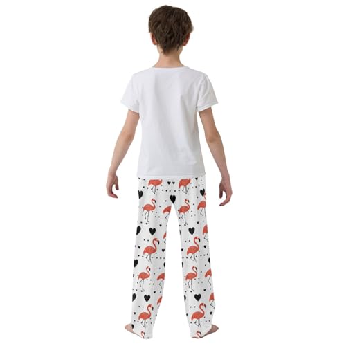 Pajama Bottoms, Pajamas Long Pant Flamingos Lounge Wear Casual Cartoon Animal Sleep Pants Soft Pjs Sleepwear3