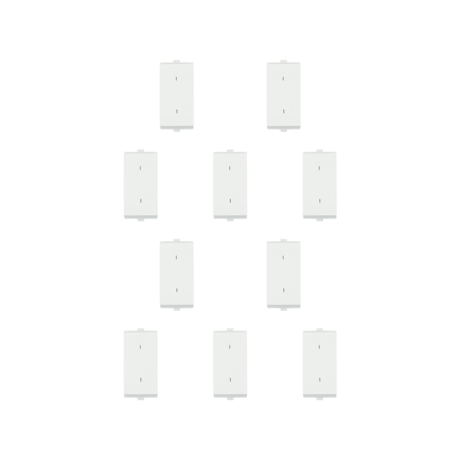 Anchor by Panasonic 65002 Penta Modular 1M 6 AX Polycarbonate Two Way Switch (White)(Pack of 10)-image-31