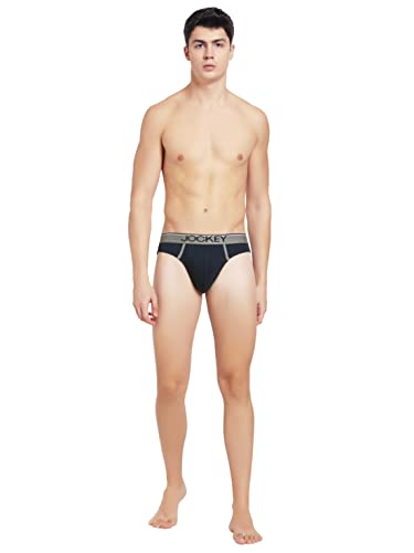 Image of Jockey 8044 Men's Super Combed Cotton Rib Solid Brief with Ultrasoft Waistband