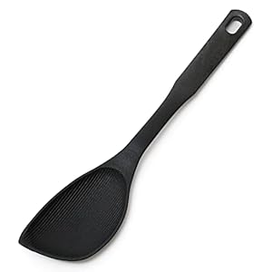 Astro 510-40 Spatula, Black, Made in Japan, Antibacterial, Binchotan Charcoal, Dishwasher Safe, Multi-Spoon, Spatula, Turner, Ladle