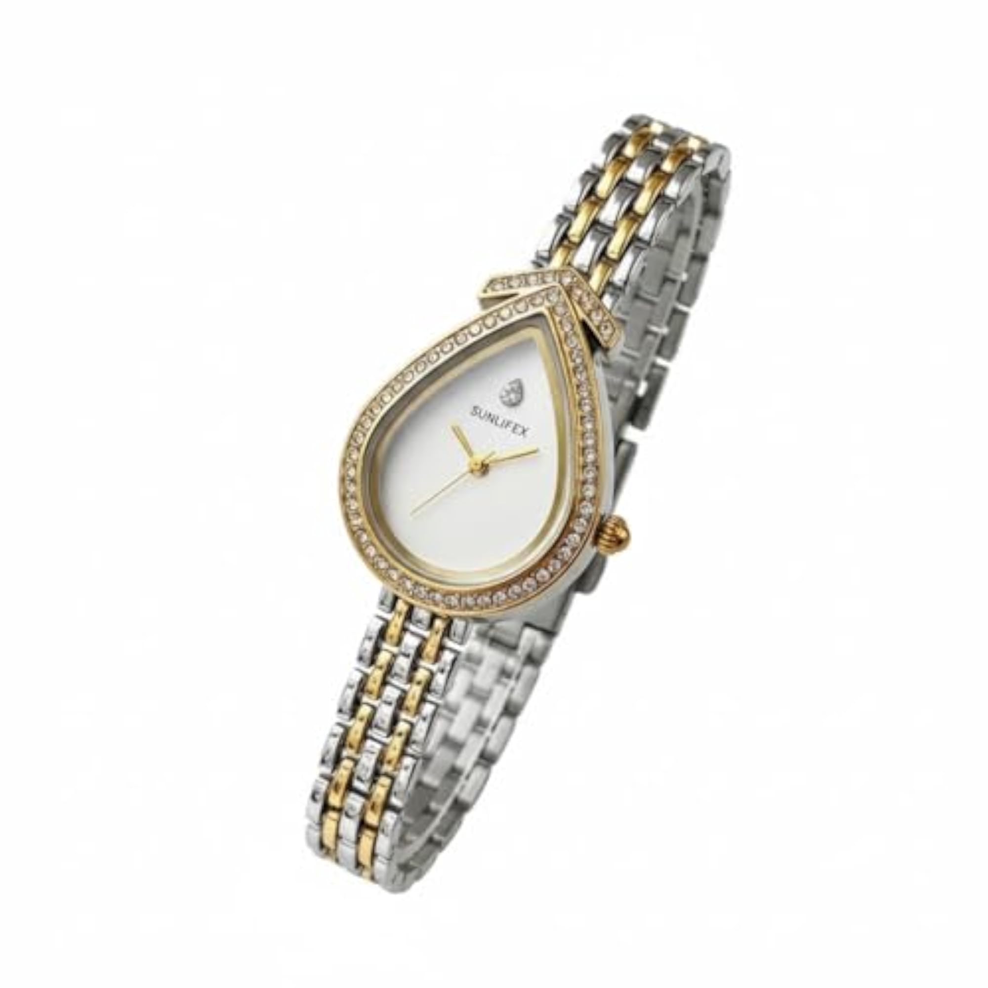 Gold and Silver Wrist Watch, Elegant Design