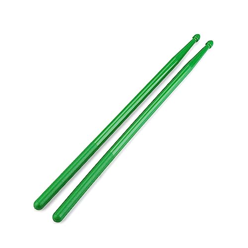 Par de baquetas de nailon para percusión color verde miniatura 4