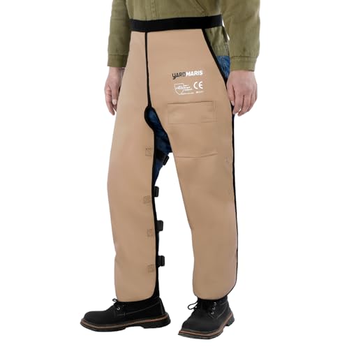 YARDMARIS Chainsaw Chaps - Protective Chainsaw Apron Adjustable Chainsaw Chaps for Men/Women Available in Two Sizes(35.4/39.4) Forest Protective Gear Clothing Safety Trousers