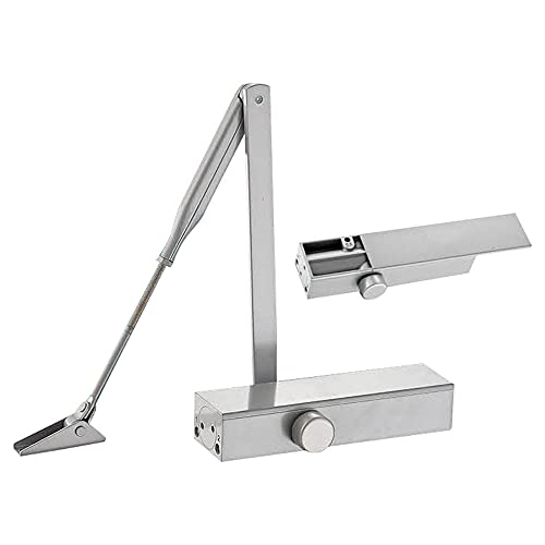 Door Closer Adjustable Automatic Size 4 Spring Hydraulic For Home & Commercial Use, For 132~187 Lbsweight Door, Applies Regular, Top Jamb Or Parallel Installation With Delay Action #TOP4